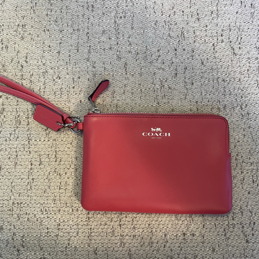 Pink Coach Wristlet